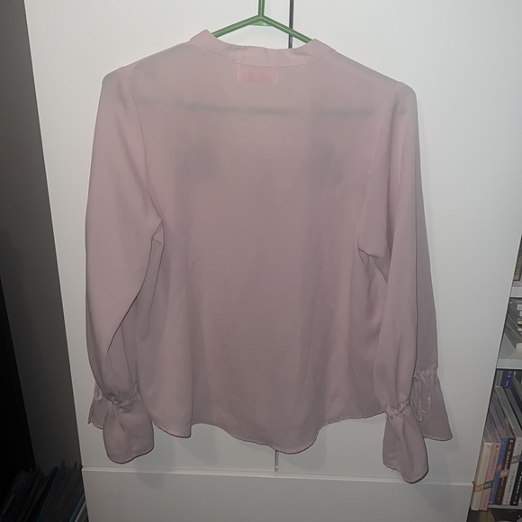 Rare GU Collaboration Embroidery Blouse Women's S Size (Japanese Size) Pink - Picture 7 of 16